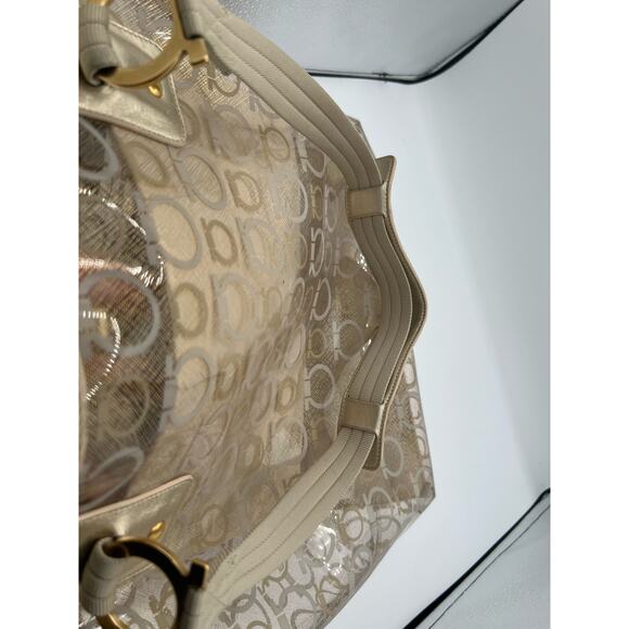 Salvatore Ferragamo Gancini Tote purse cute clear shoulder bag - Picture 15 of 15